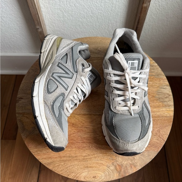 New Balance W990GL4 Grey/Castlerock Leather/Mesh Women's Sz: 8 - Picture 4 of 14